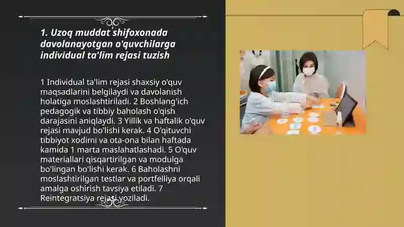 Uzoq davolanuvchi maktab o'quvchilarini samarali ta'lim olishning asosiy shartlari 3