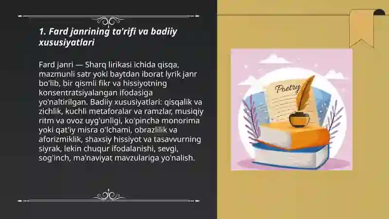 Sharq lirikasining ayrim janrlari 3