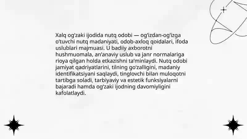 Xalq ogʻzaki ijodida nutq odobi 3