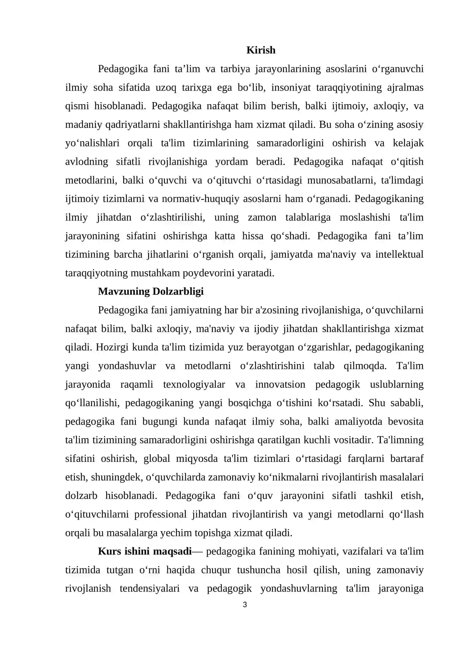 Pedagogika fan sifatida 3