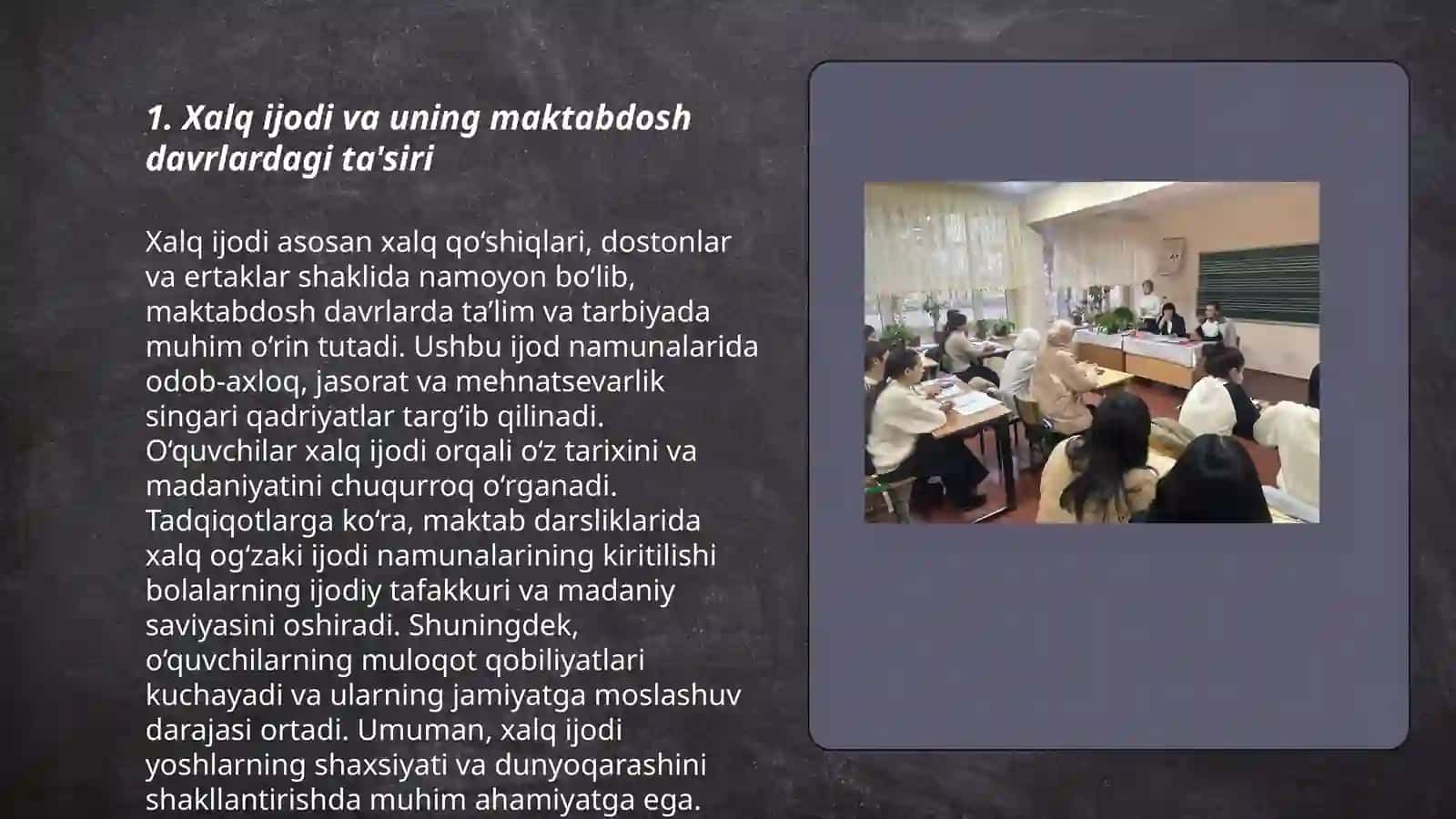Xalq ijodi na’munalari asosida talabalarning badiiy tafakkurini rivojlantirish texnologiyalari 3
