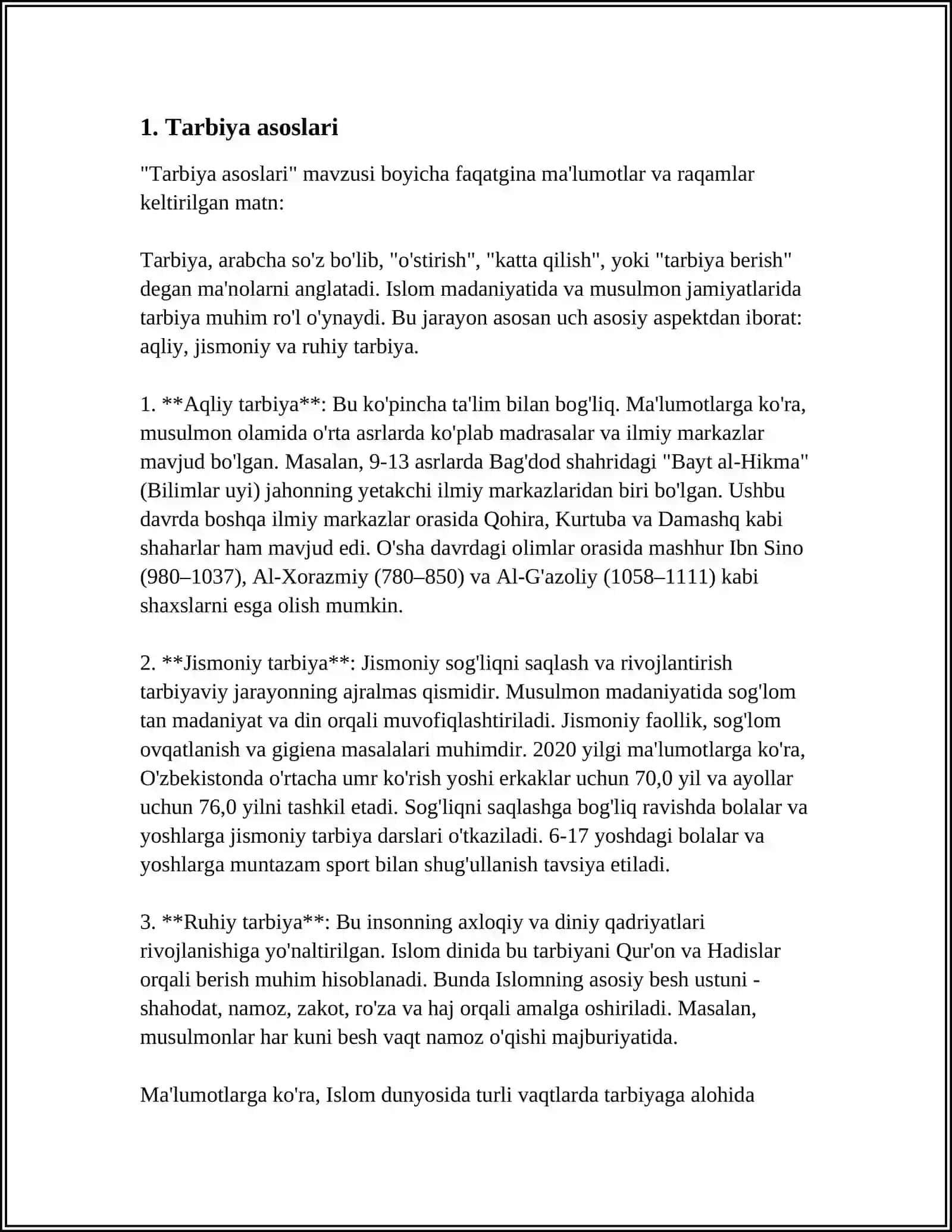 TARBIYA HAQIDA 3