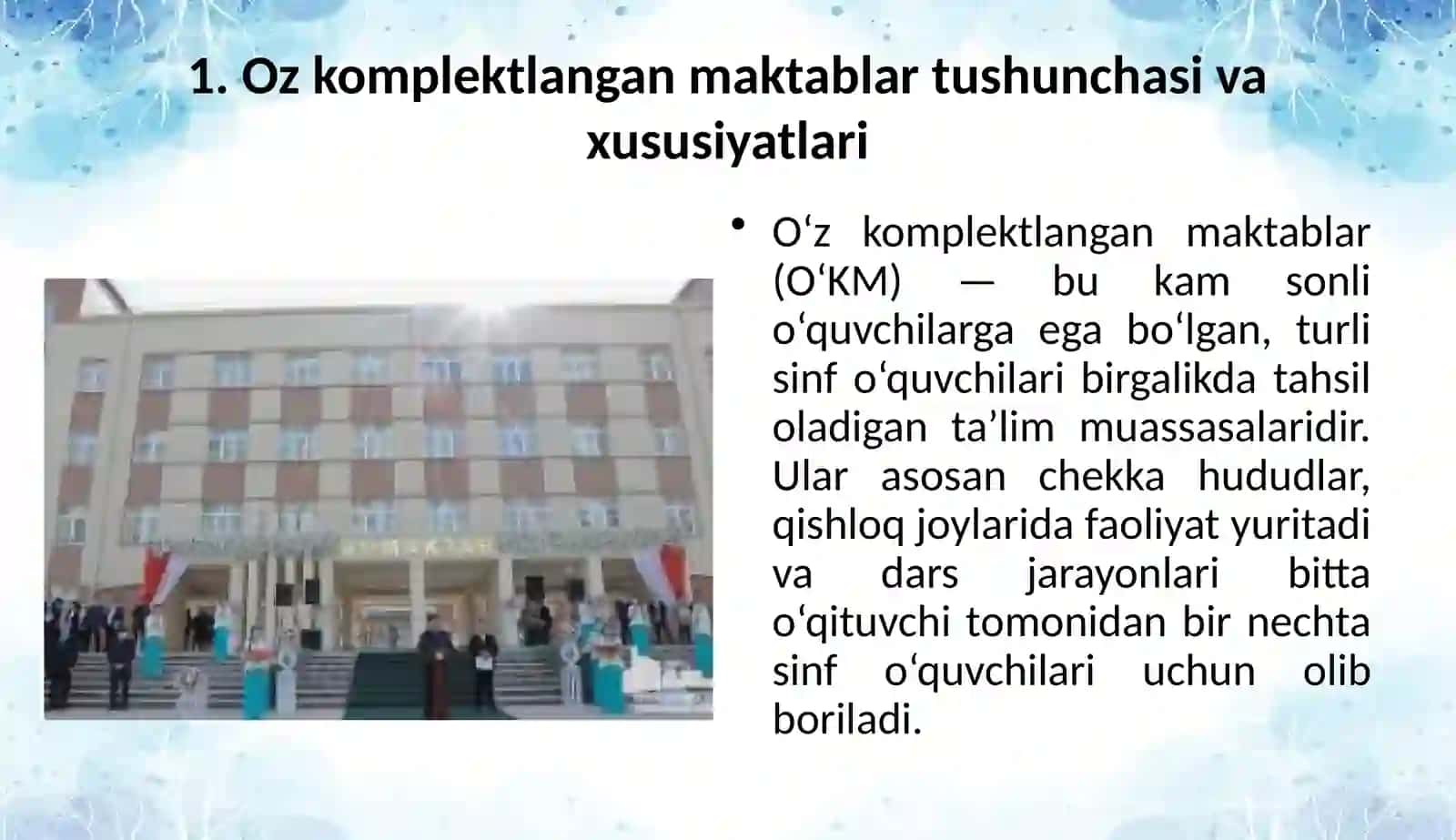 Ozkomplektlangan maktablarda Tabiiy fanlar darslarini loyihalash 3