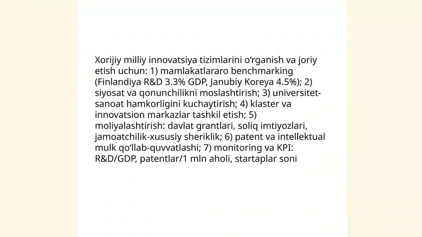 İnnovatsion menejmentni rivojlantirishda xorijiy tajribalardan foydalanish 3