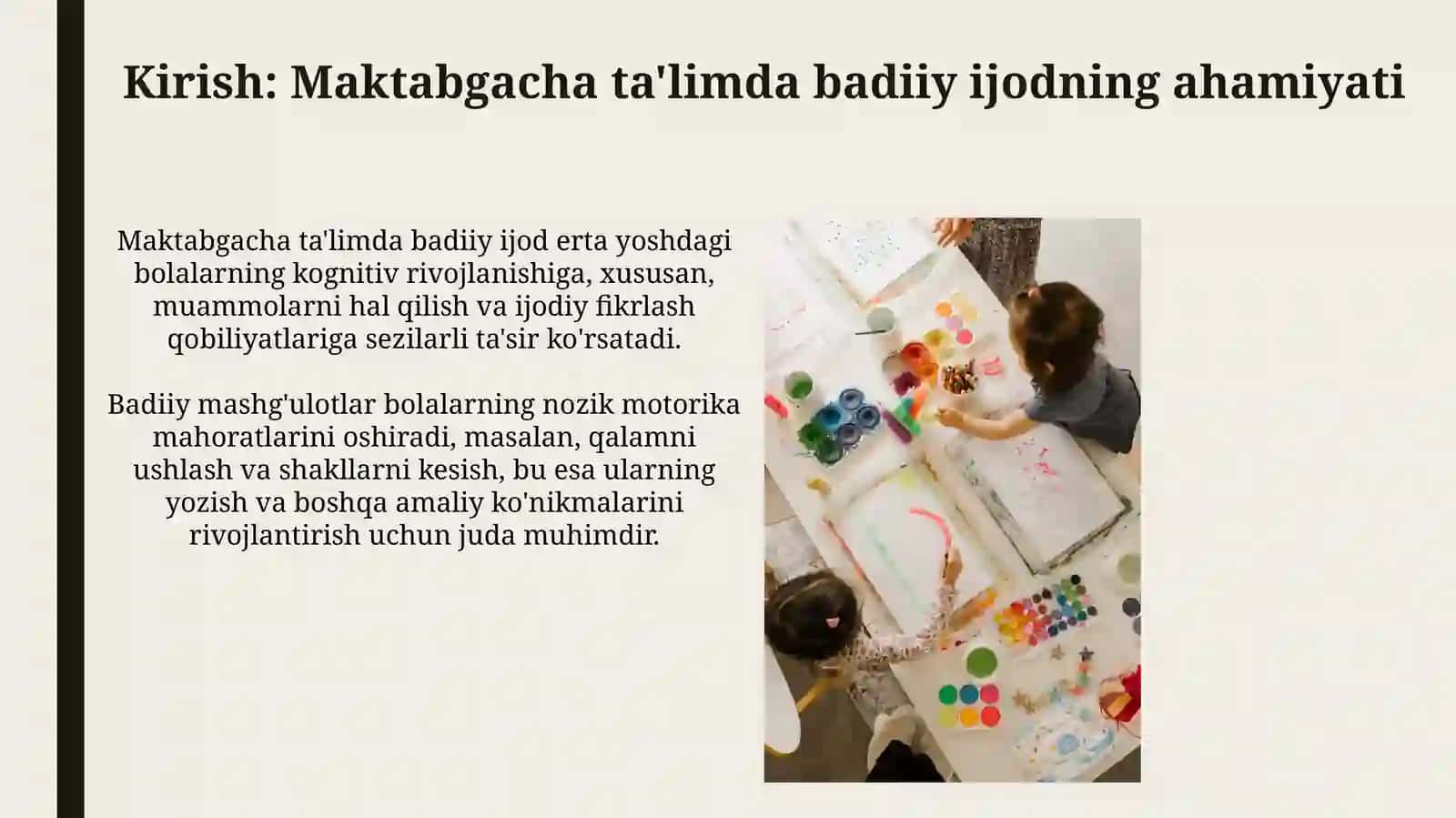 Maktabgacha ta'limda badiiy-ijodiy faoliyatlar 3