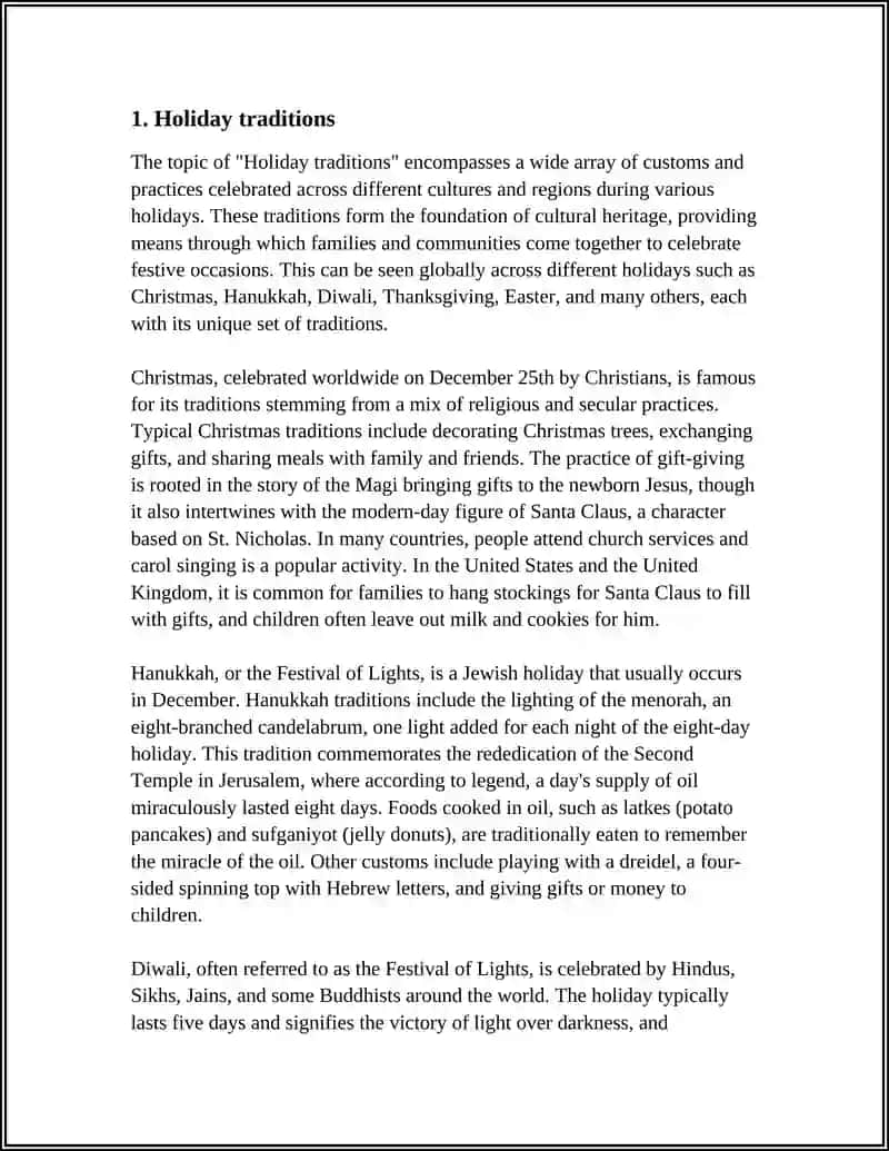 Holiday Traditions 3