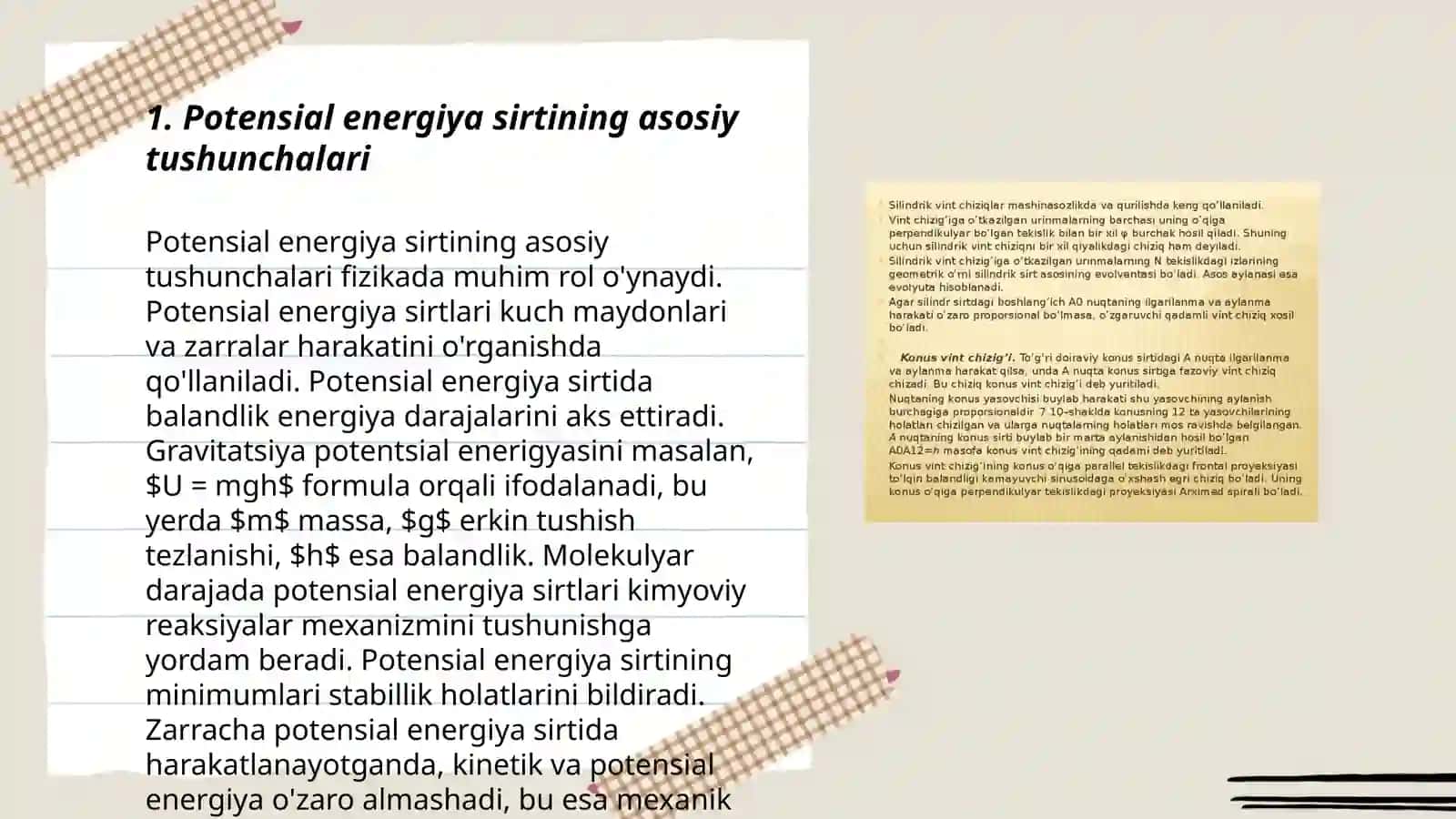 Hozirgi zamon kimyosi tuzilish nazariyasida potensial energiya sirtining roʻli 3