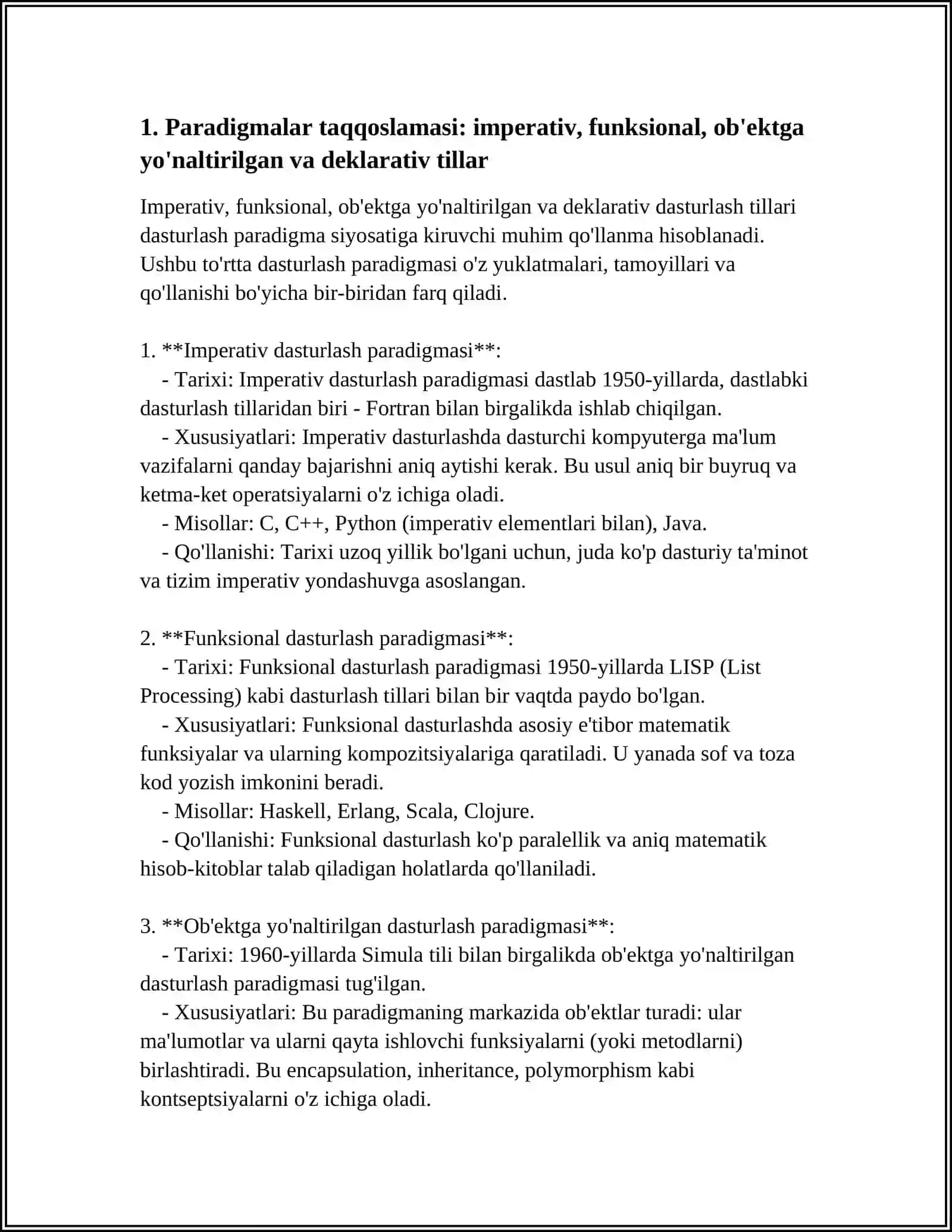 ZAMONOVIY DASTURLARLASH TILARINING TAHLILI 3