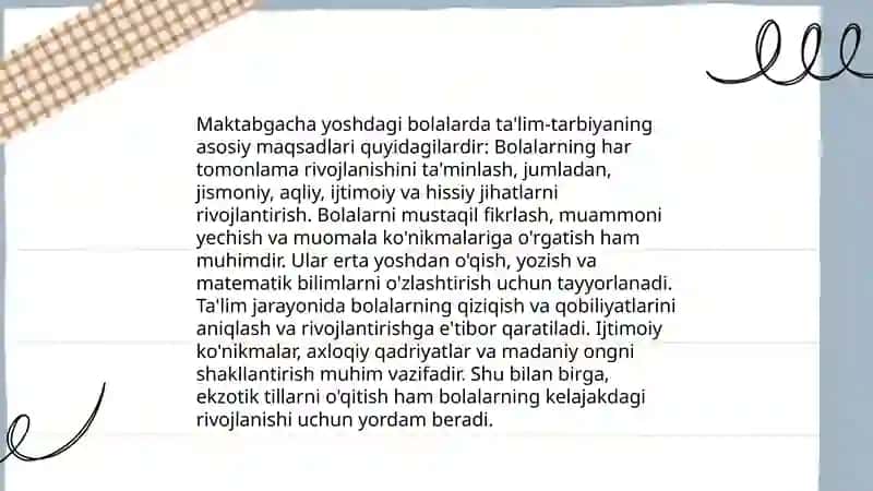 Maktabgacha yoshdagi bolalarga taslim tarbiya berishning oʻziga hosligi 3