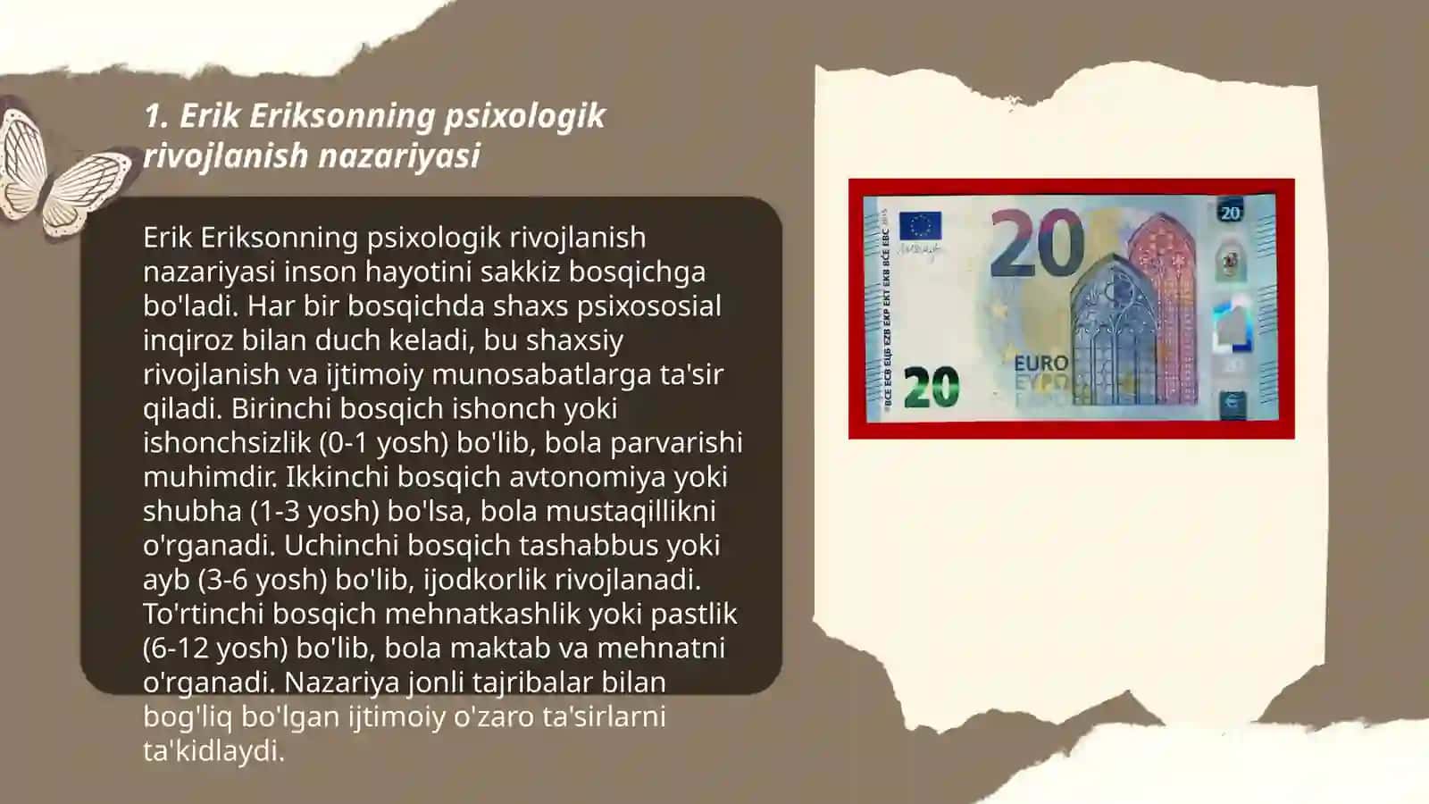Rivojlanish psixologiyasida davrlashtirish muammosi erik erikson boyicha 3