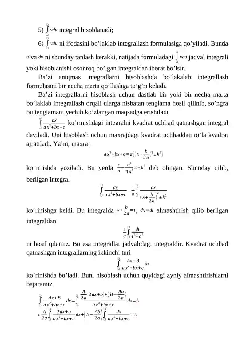Matematik analiz fanidan 3