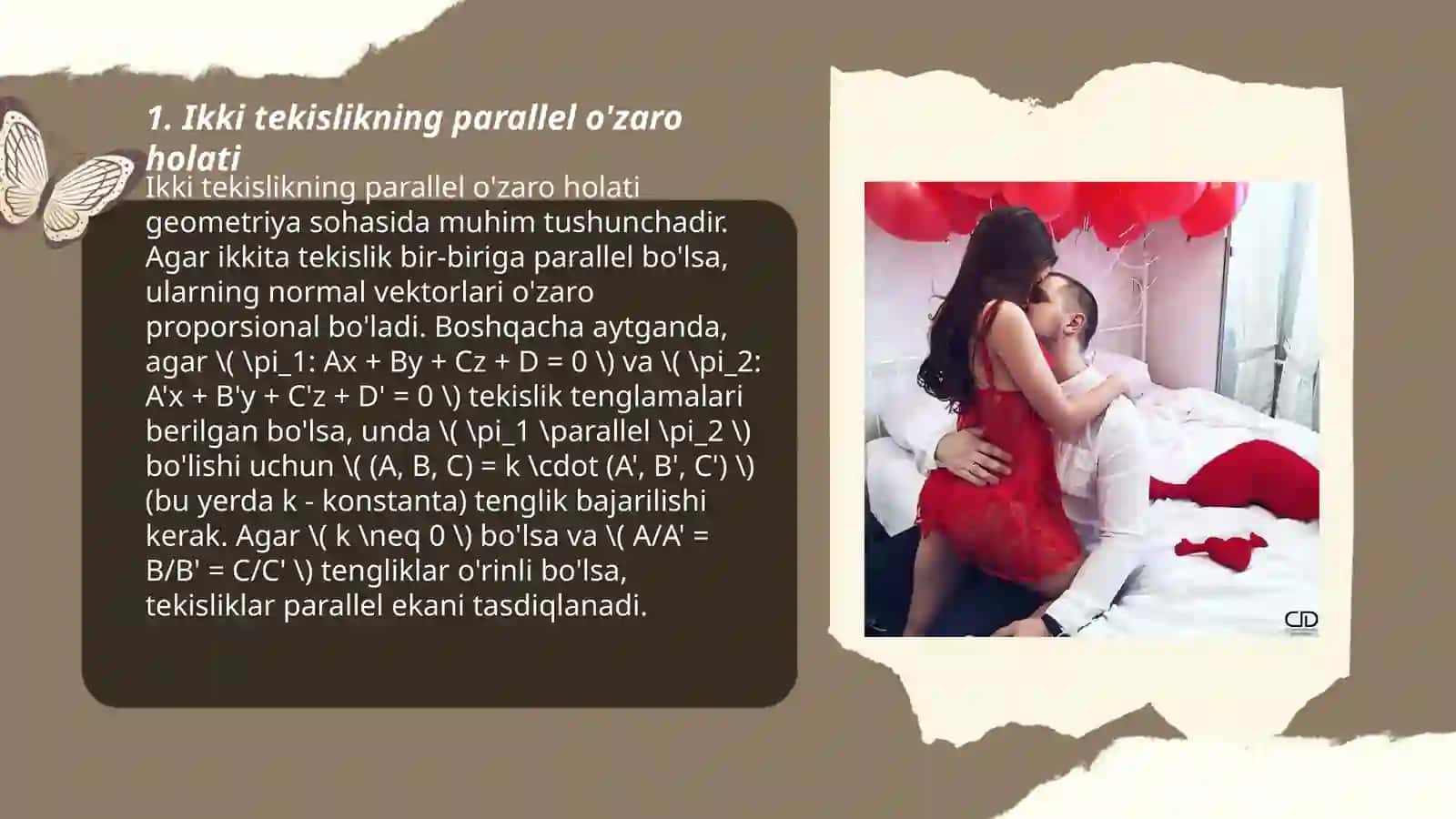 Ikki tekislikning o’zaro holati 3