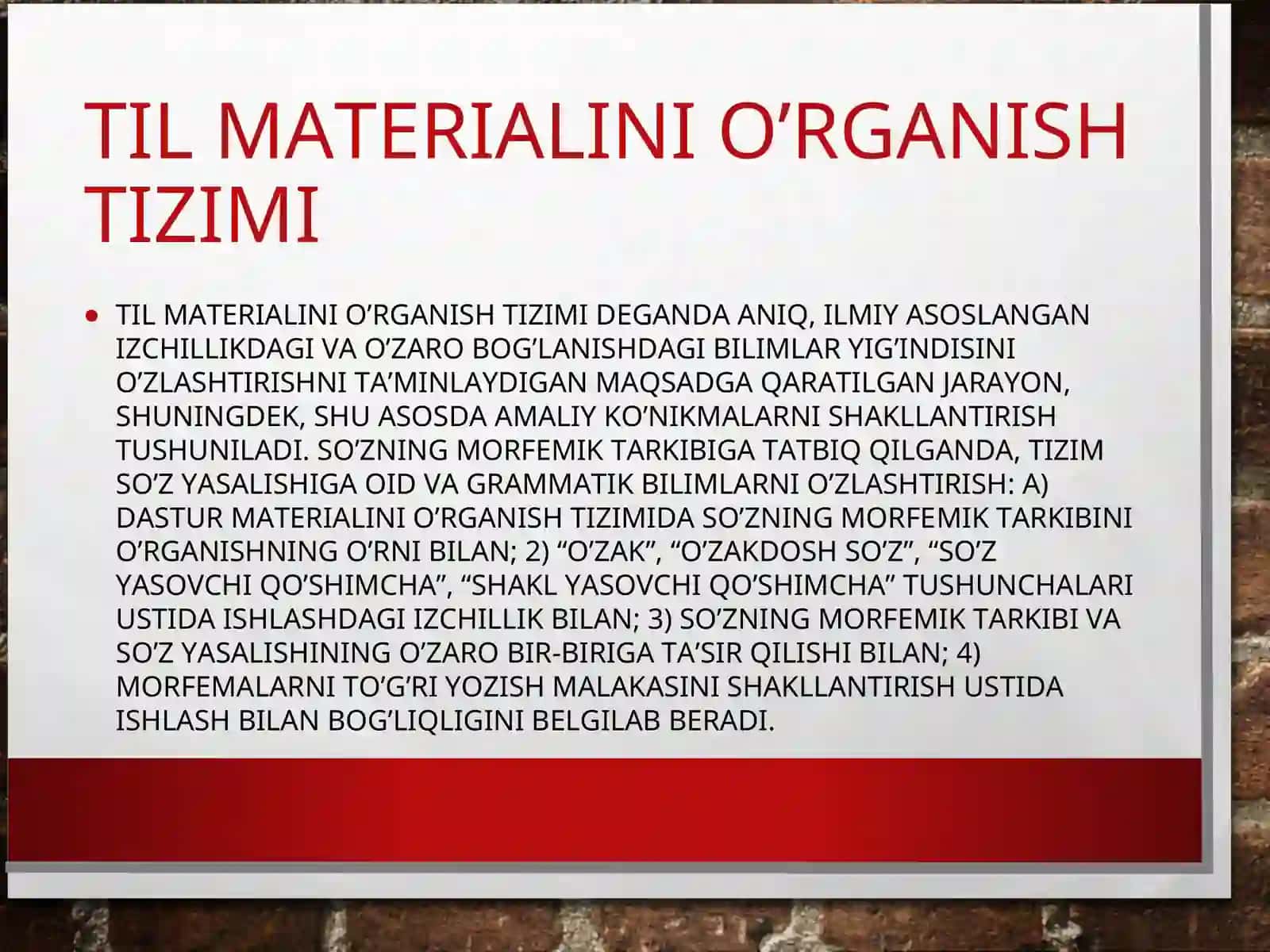 BOSHLANG’ICH SINF ONA TILI DARSLARIDA SO’Z TARKIBI VA YASALISHINIO’RGANISH METODIKASI 3
