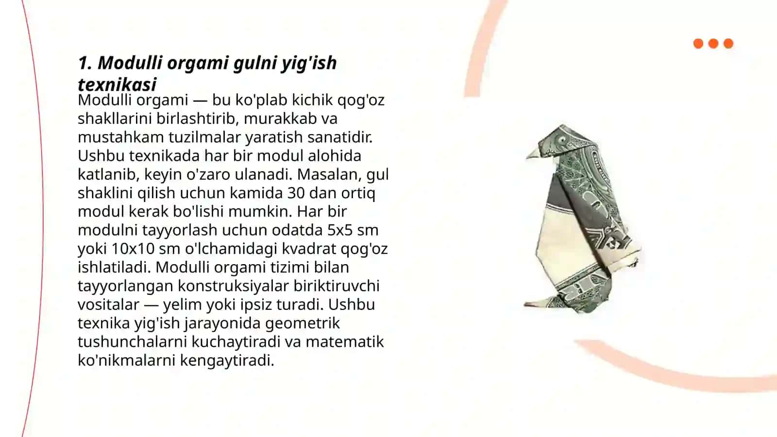 Modulli orgami gullar 3