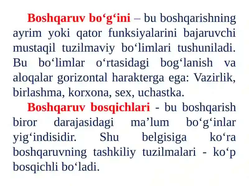 Boshqaruvning tashkiliy tuzilmalari 3