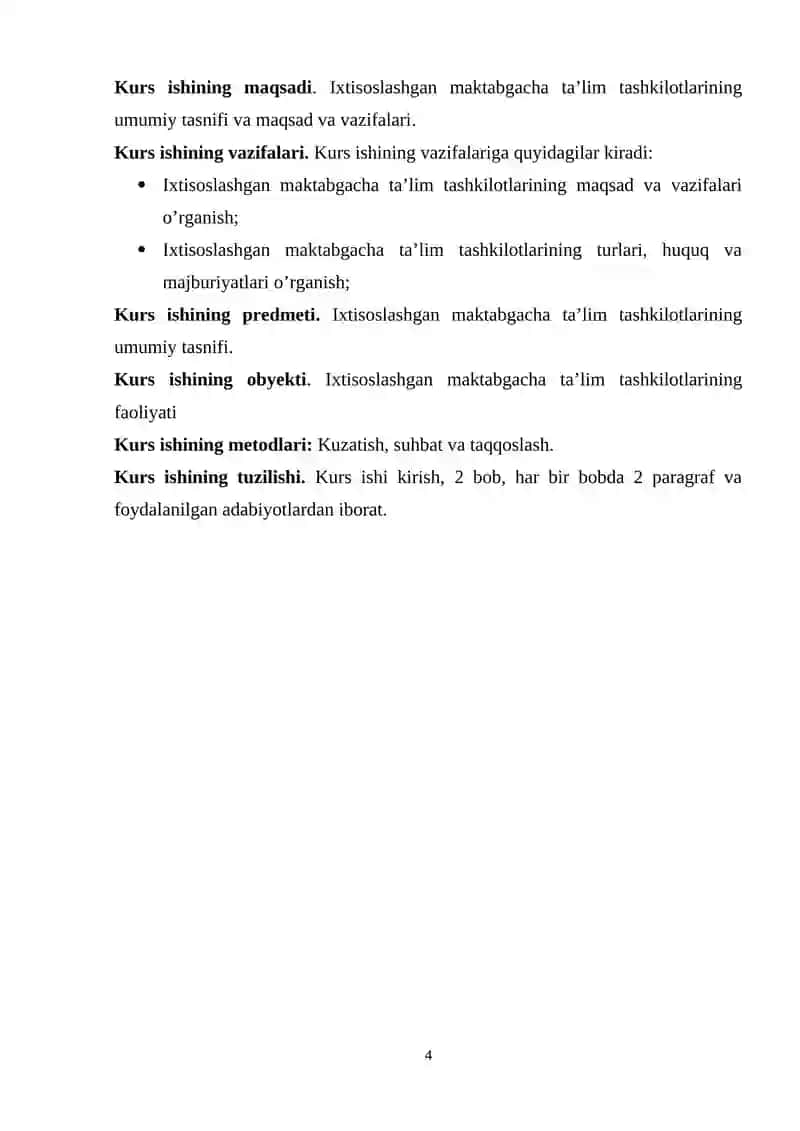 Ixtisoslashtirilgan maktabgacha ta’lim tashkilotlarining maqsad va vazifalari 3