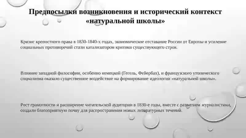 Натуральная школа в литературе 1840-х годов: борьба направлений, критика и становление 3