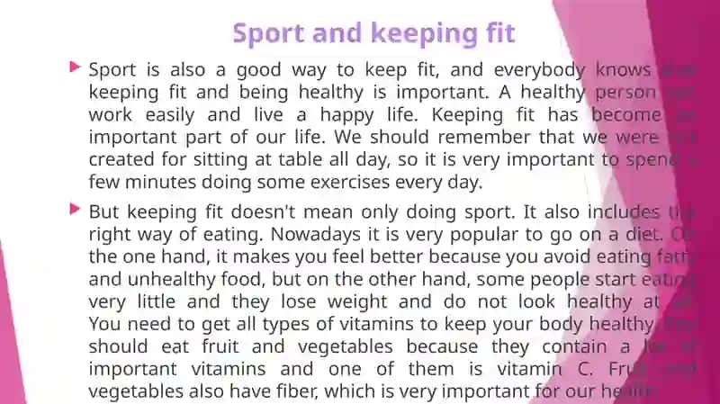 Sport. Fitness. Keeping fit 3