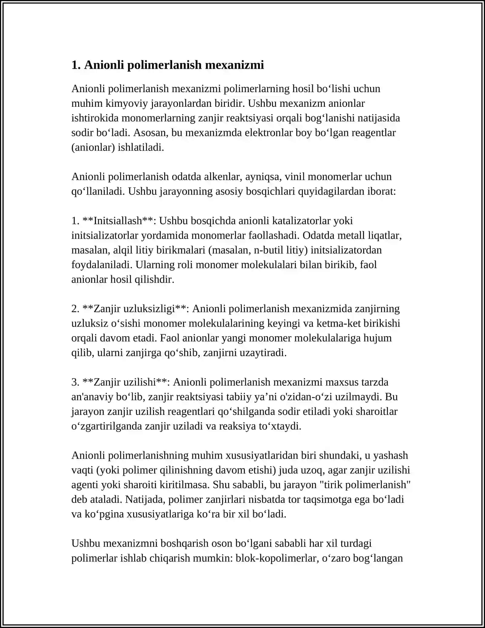 ANIONLI POLIMERLANISH 3