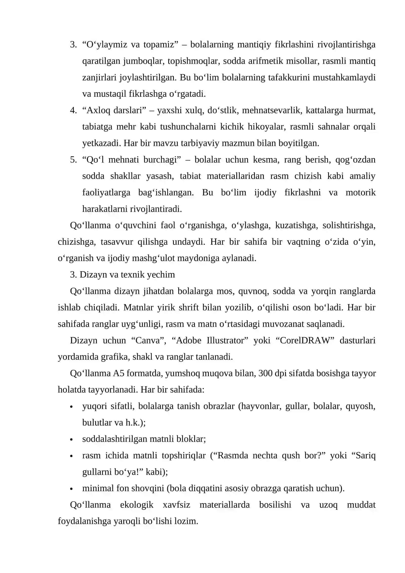 BOLALAR UCHUN ODDIY, RANG-BARANG QO‘LLANMA KITOBCHASI YARATISH 3