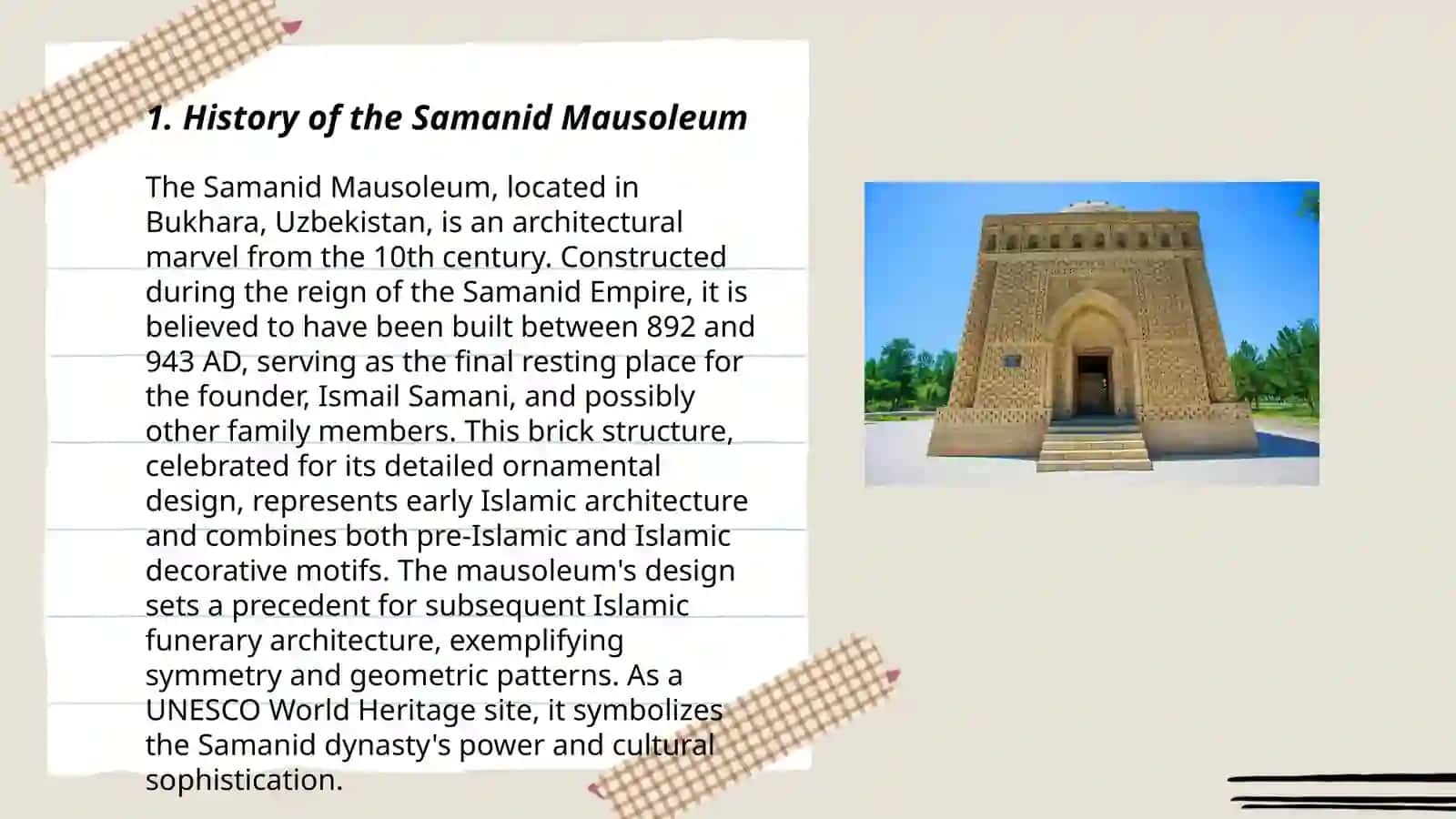 Somoniylar maqbarasi 3