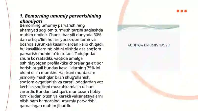 Bemorning umumiy parvarishning mohiyati 3