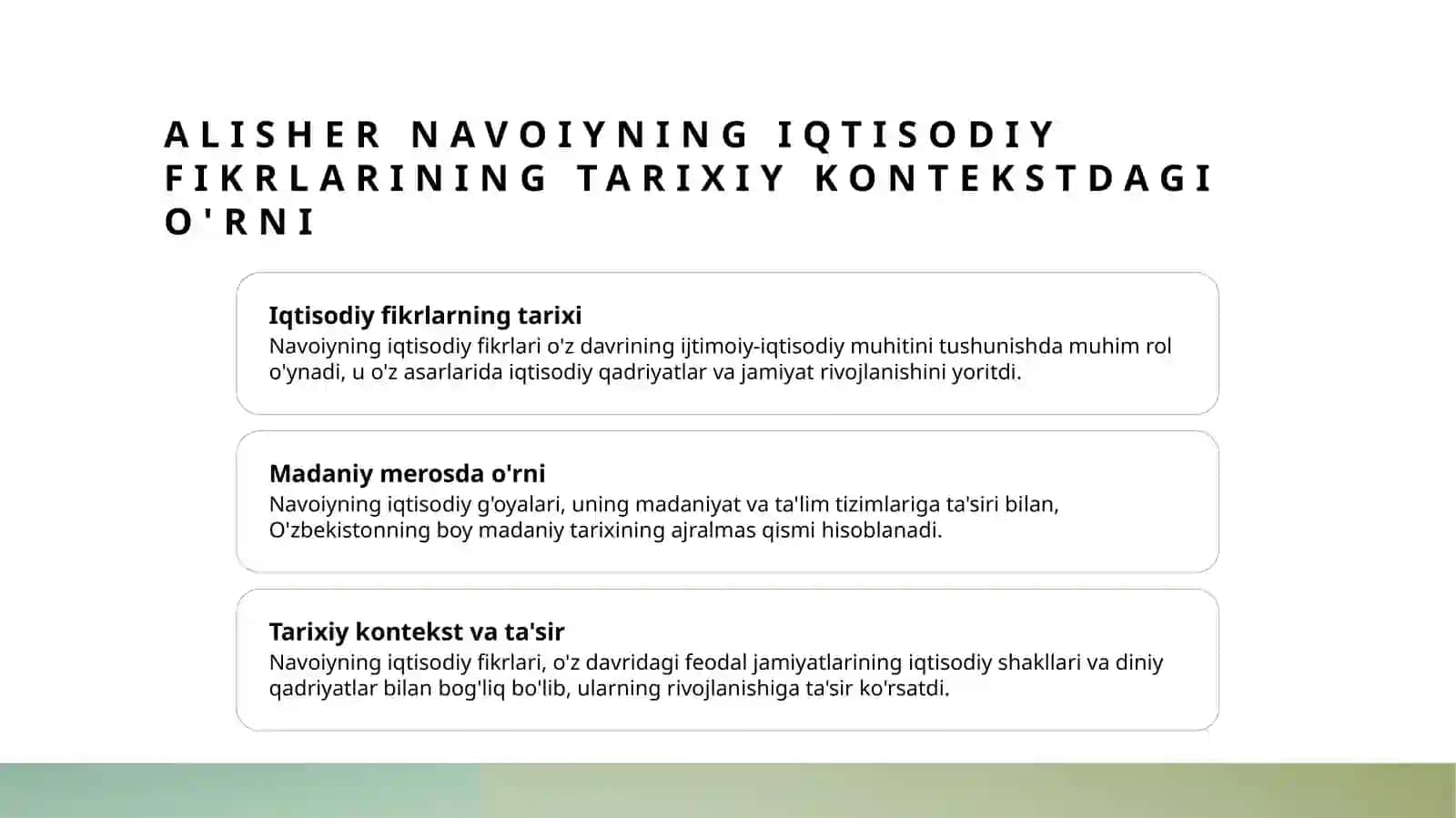 Alisher Navoiyning mahbub ul qulib va boshqa asarlaridagi iqtisodiy voyalar 3