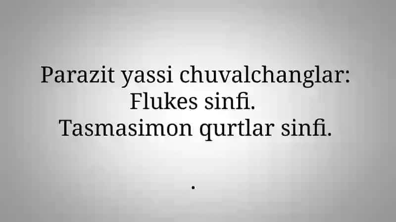Qurtlar parazitlar 3
