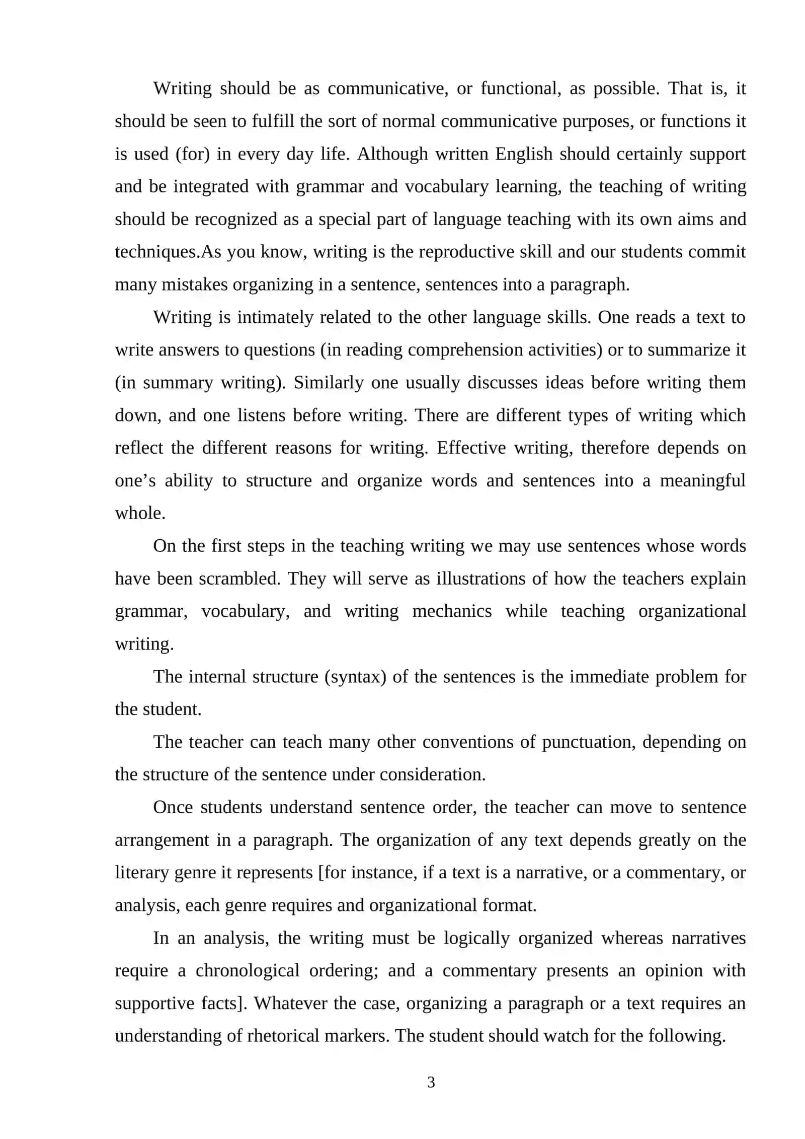 EFFICIENT WAYS TO IMPROVE WRITING SKILLS OF A1-A2 LEARNERS 3