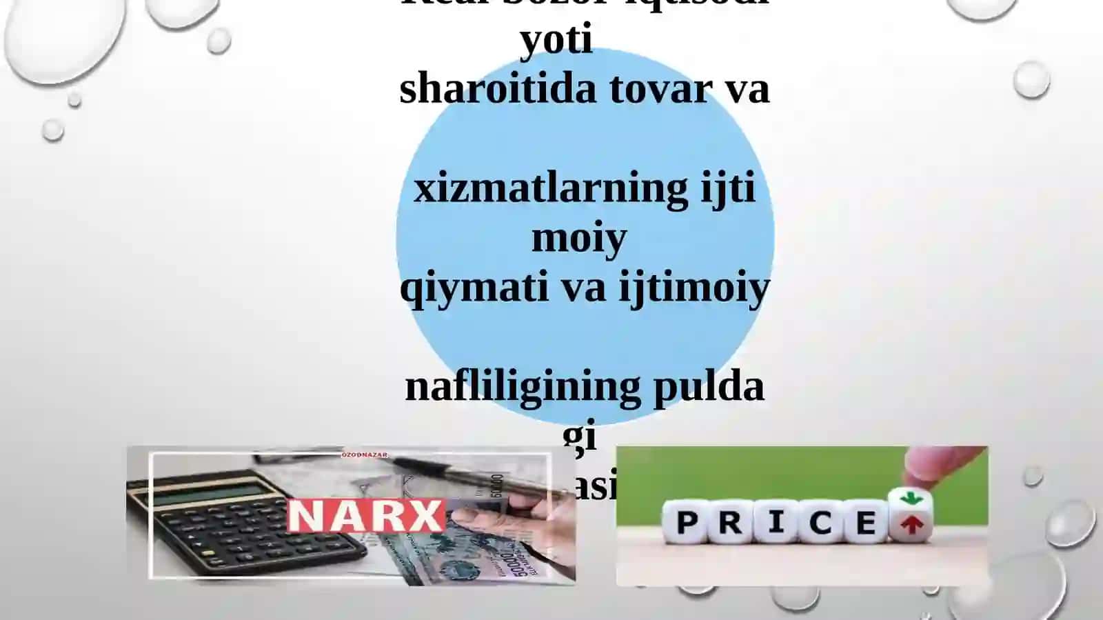 Narxning mohiyat i va shakllanish xususiyati 3