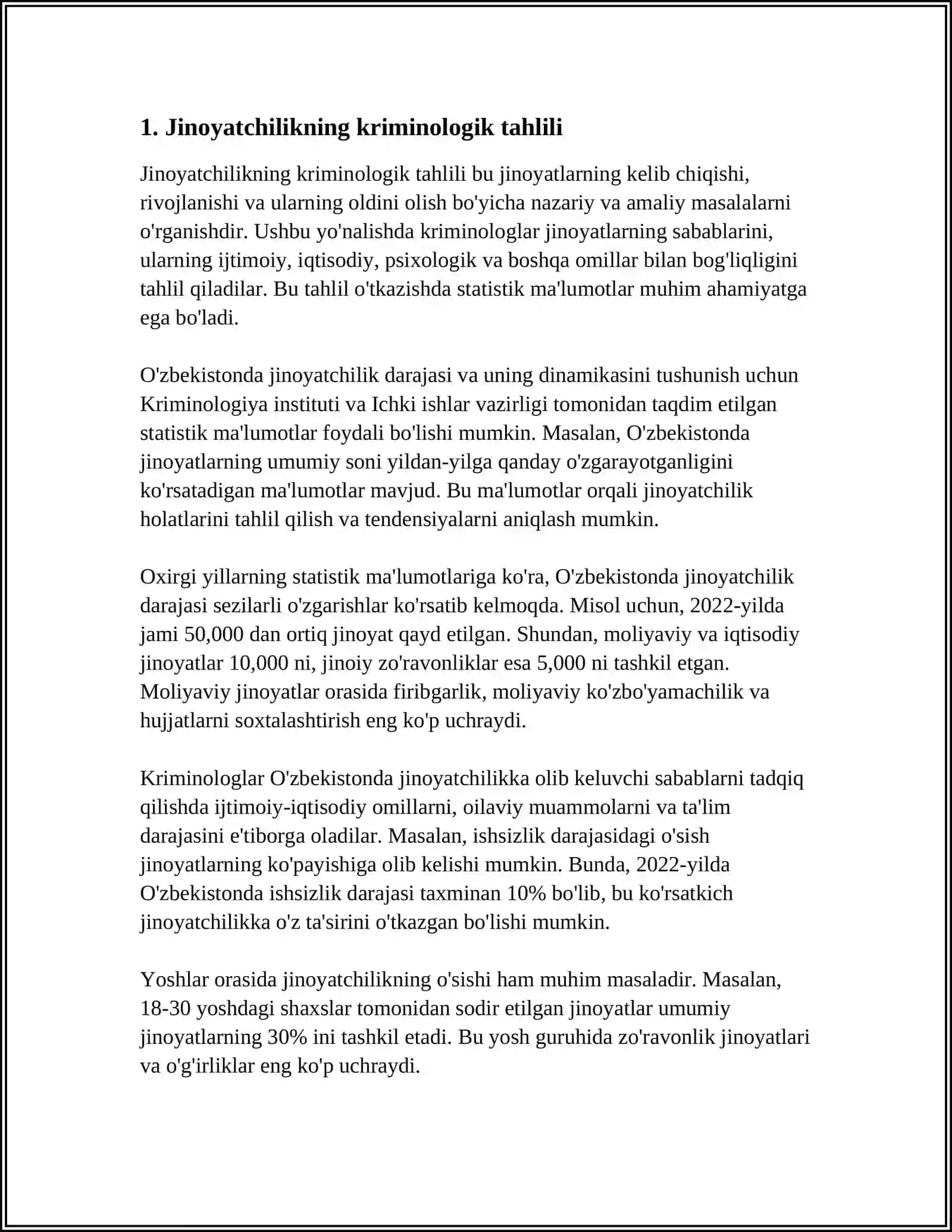 RETSEDIV JINOYATCHILIKNING KRIMINOLOGIK TAVSIFI VA UNING OLDINI OLISH 3