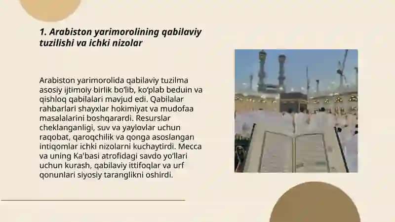 Islom dinidagi ijtimoiy-siyosiy va madaniy shart-sharoitlar 3