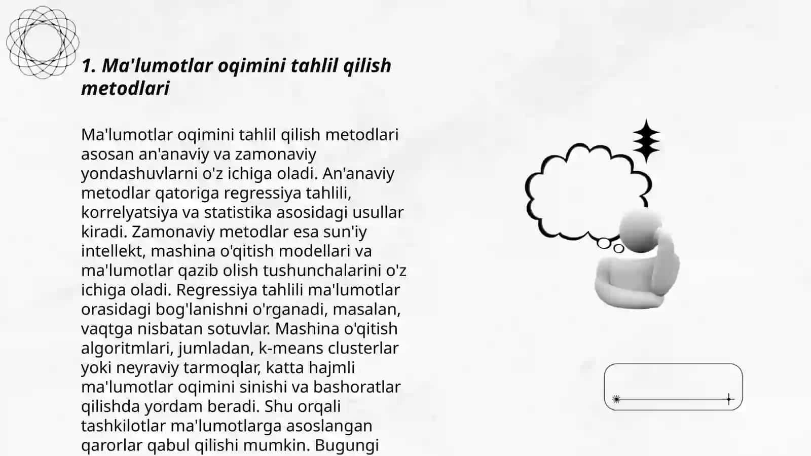 Ma'lumotlar oqimini tahlil qilish metodlari 3