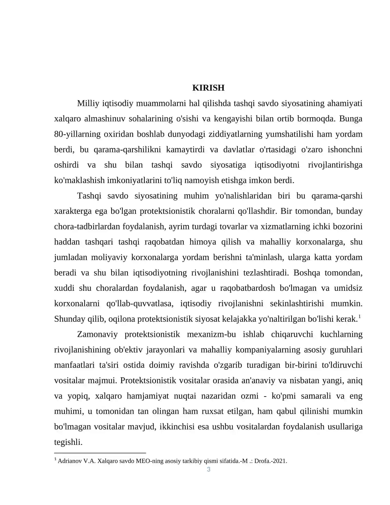 Erkin savdo va protektsionizm siyosati 3