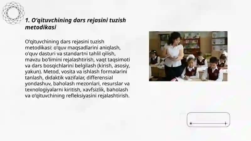Oʻqituvchining darsa tayyorgarligi 3