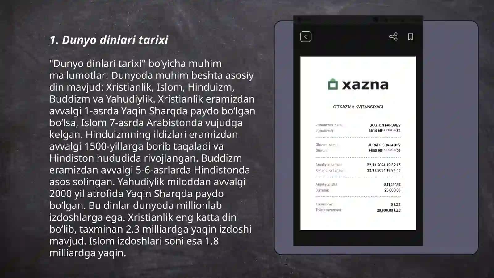 Dunyo dinlari tarixi 3
