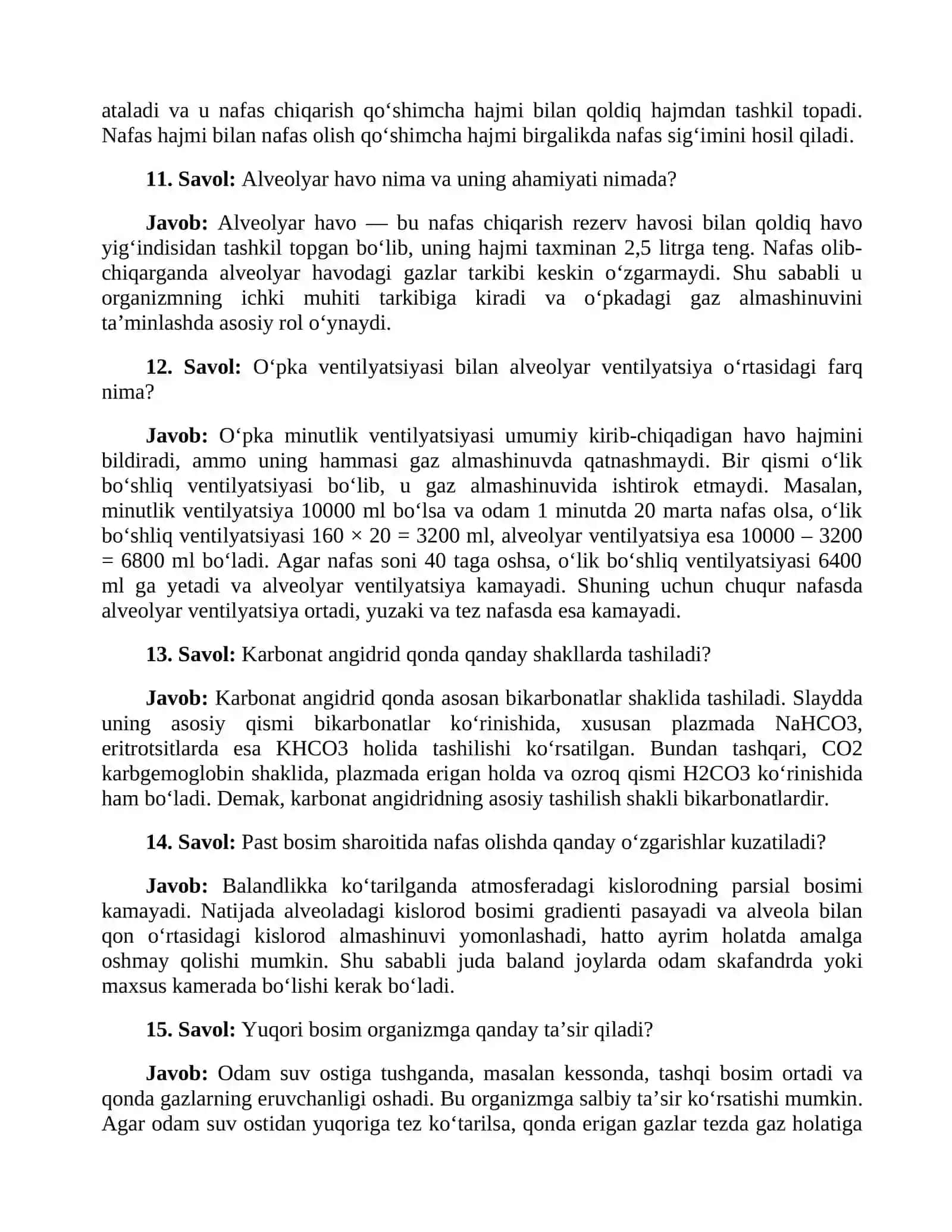 Nafas tizimining fiziologiyasi 3