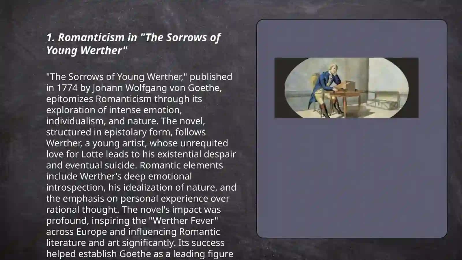 Romanticism in "The Sorrows of Young Werther" 3