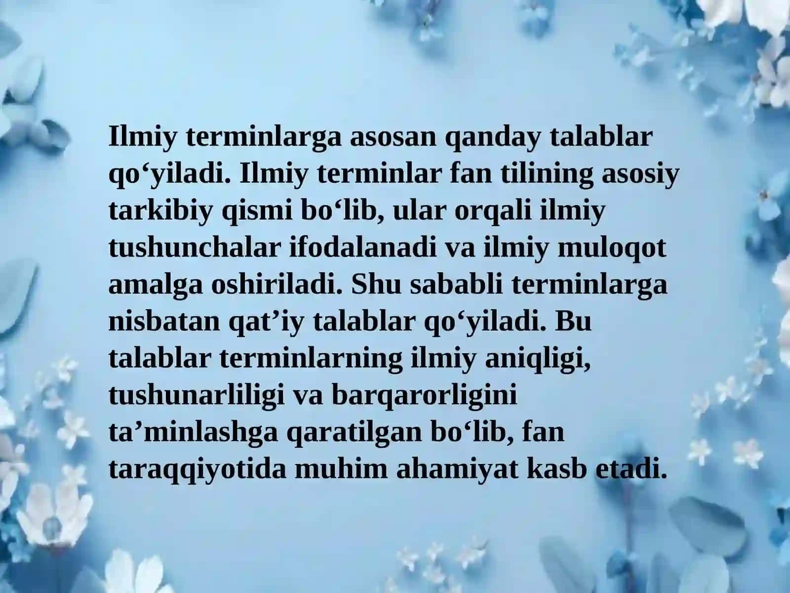 BIOLOGIYA FANIDAN TERMINOLOGIK LUG‘AT TUZISH 3