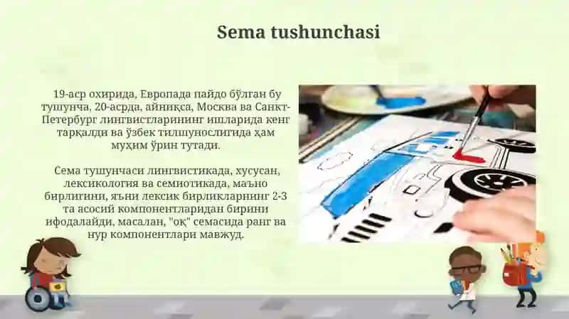 Sema va uning tarkibiy qismlari.Sema turlari 3