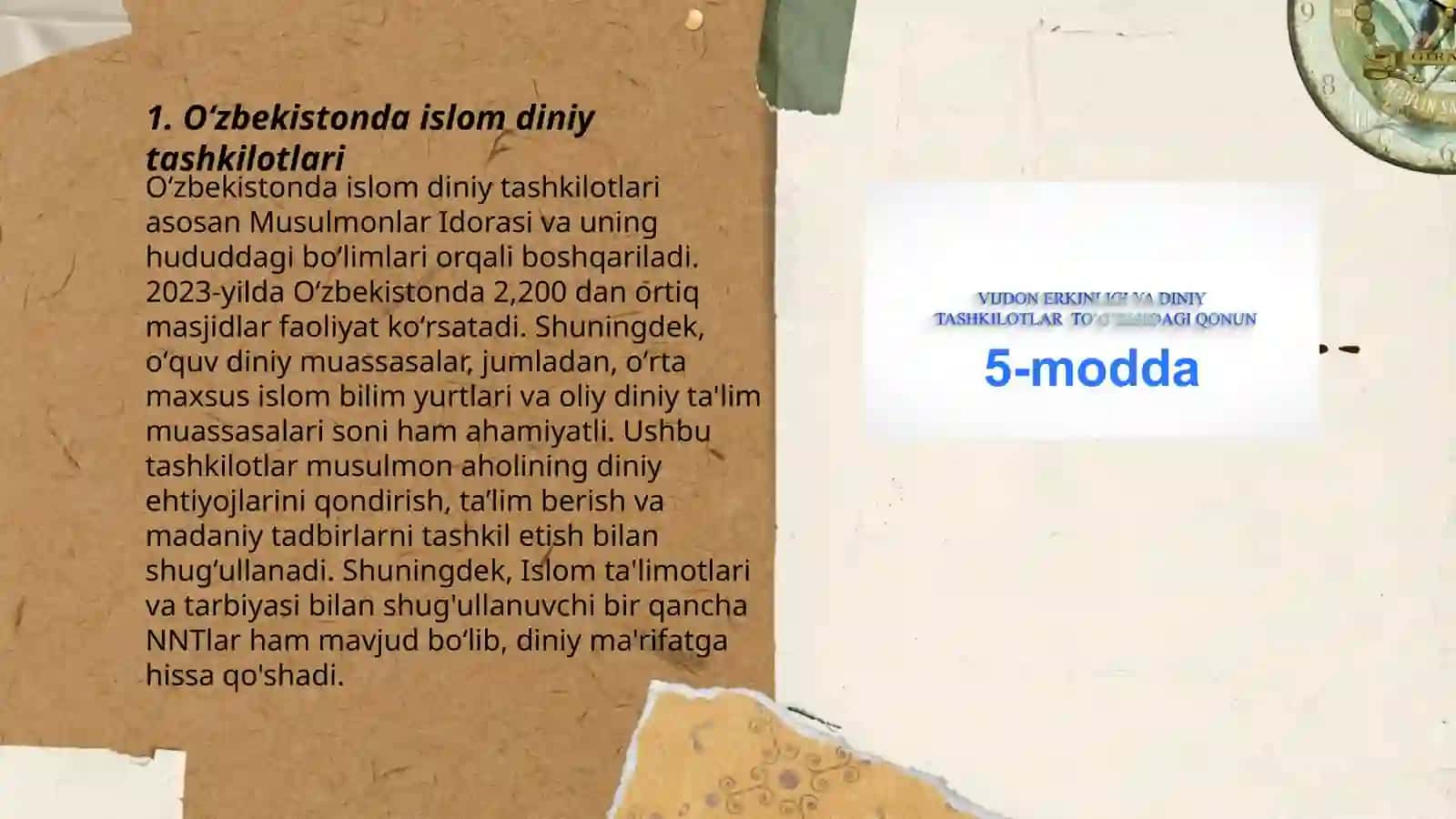 O’zbekistonda faoliyat yurituvchi diniy tashkilotlar 3