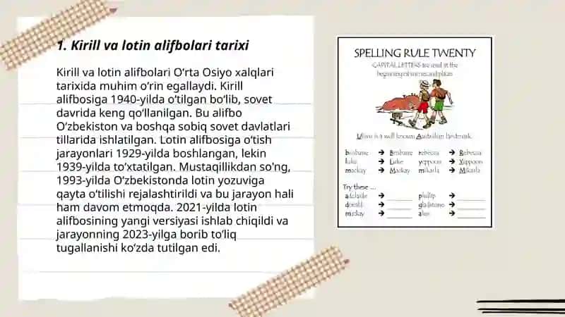 Adabiy til meyorlari.Yangi alifbo va imlo me'yorlari 3