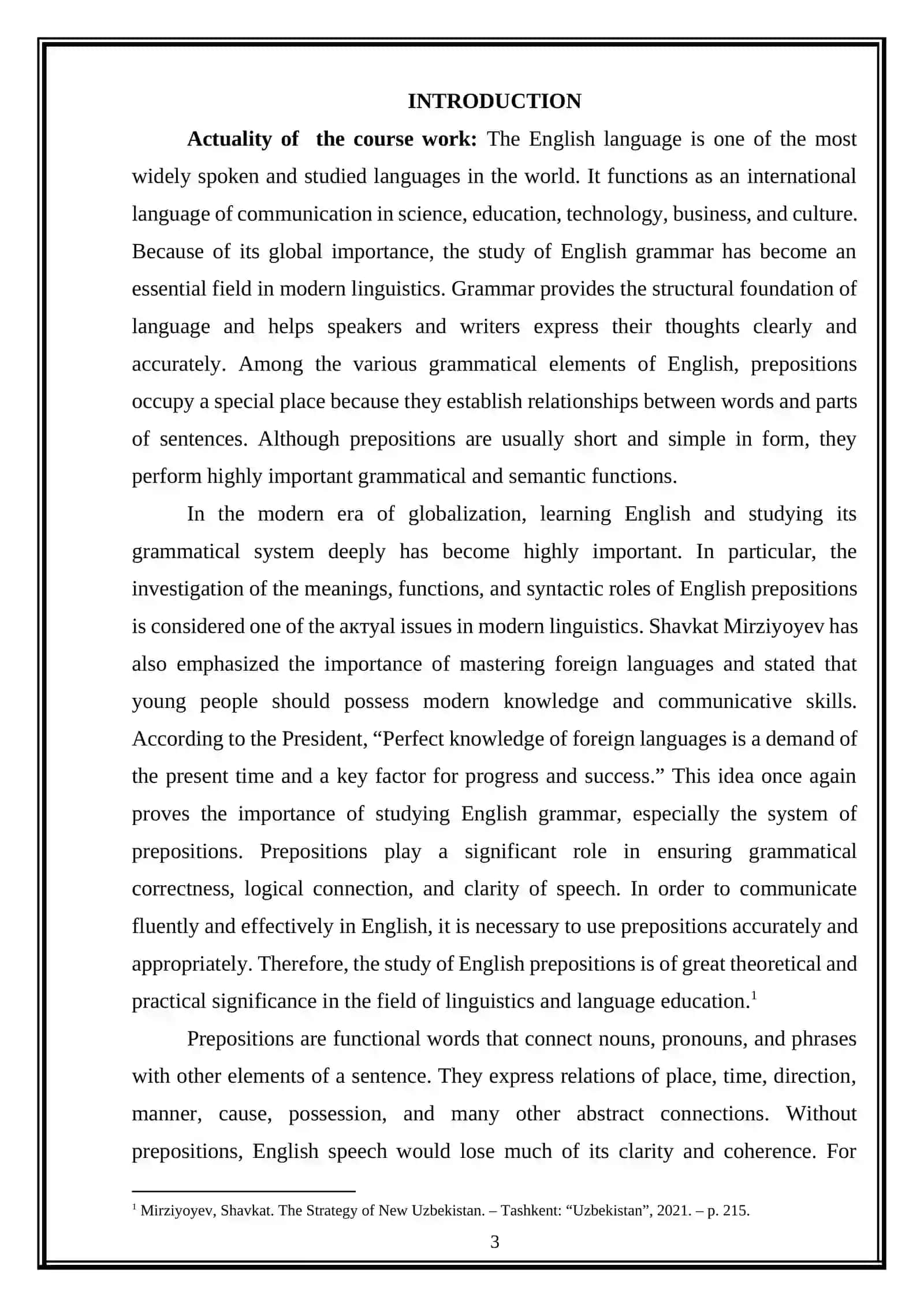 The Grammer of English prepositions their meaning, function and role in syntax 3