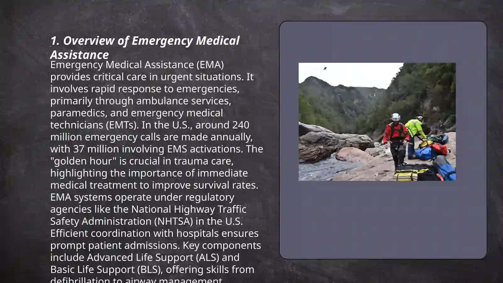 A report on emergency medical assistance provided by a doctor to a tourist whose leg was crushed by a rock in the mountains 3