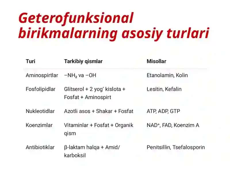 Geterofunksional birikmalar haqida umumiy tushuncha 3