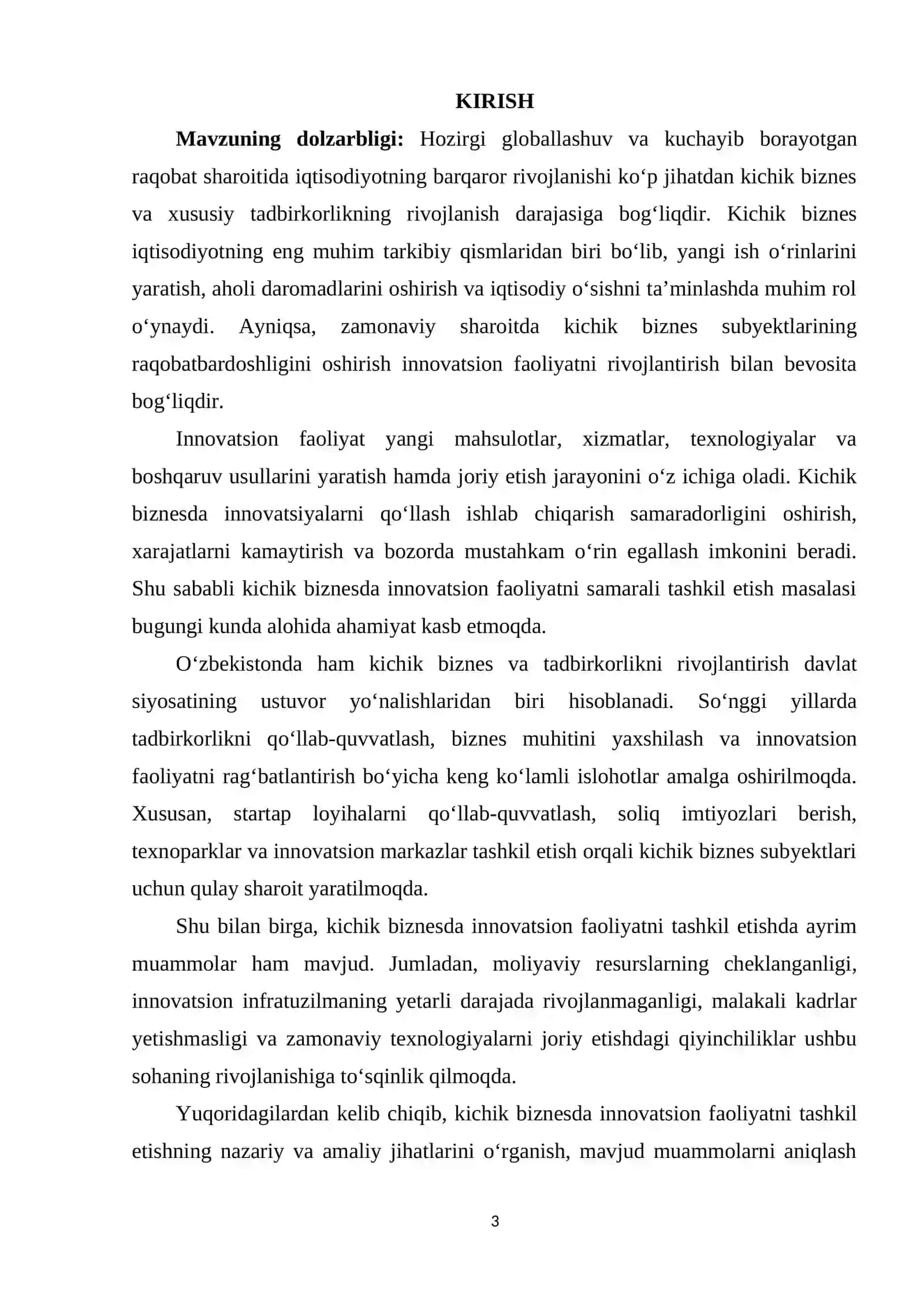 INNOVASTION IQTISODIYOT 3