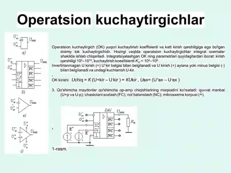 Operatsion kuchaytirgichlar 3