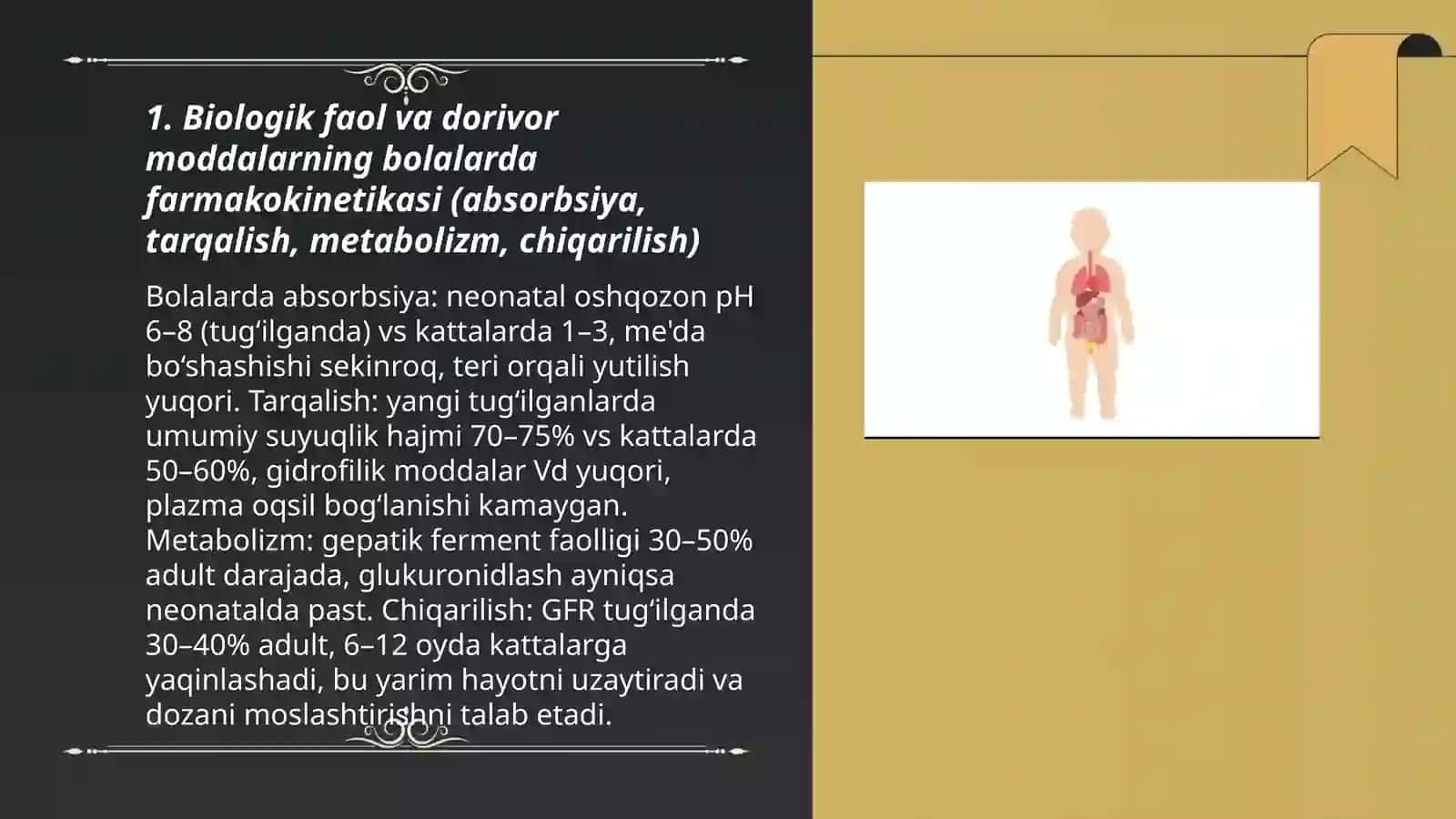 Biologik faol va dorivor moddalarning bola organizimiga ta'siri 3