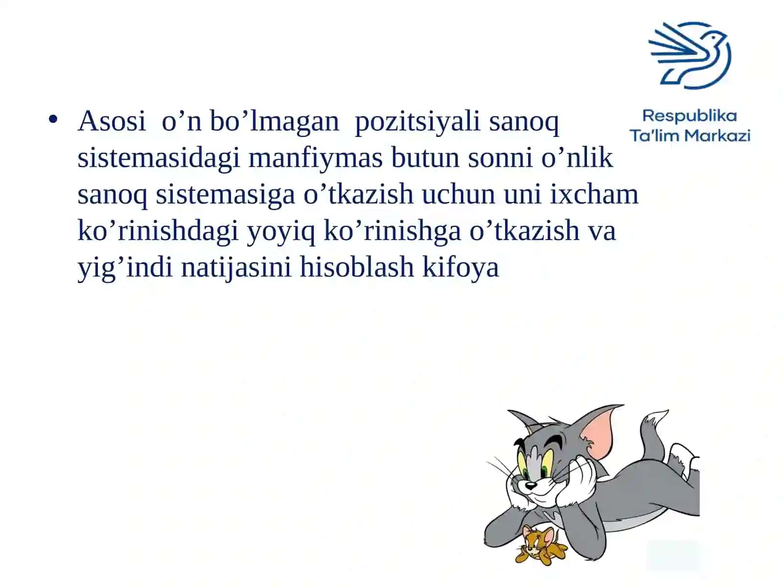 Birsanoqsistemasidagisonlarniboshqasanoqsistemasigao’tkazish 3