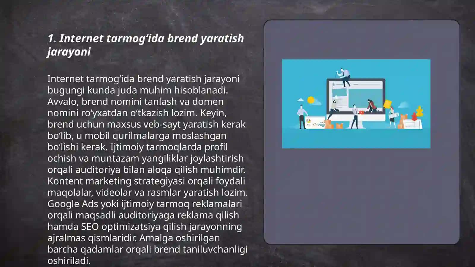 Internet tarmog‘ida brend yaratish jarayoni 3